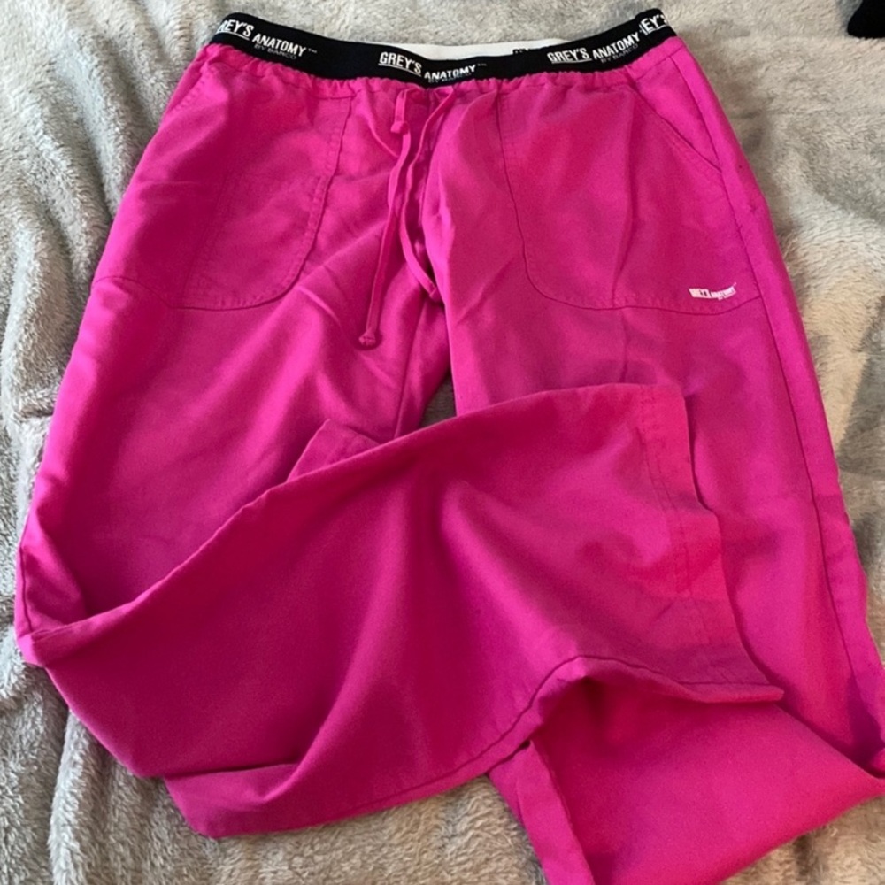 Greys Anatomy hot pink scrub bottom SM
